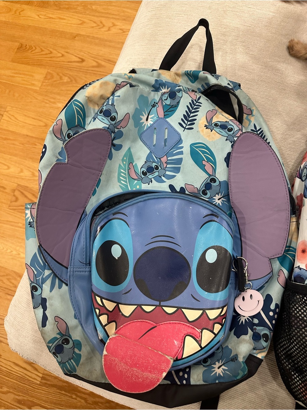 Disney Lilo & Stitch Kids Blue Backpack with Tongue Detail